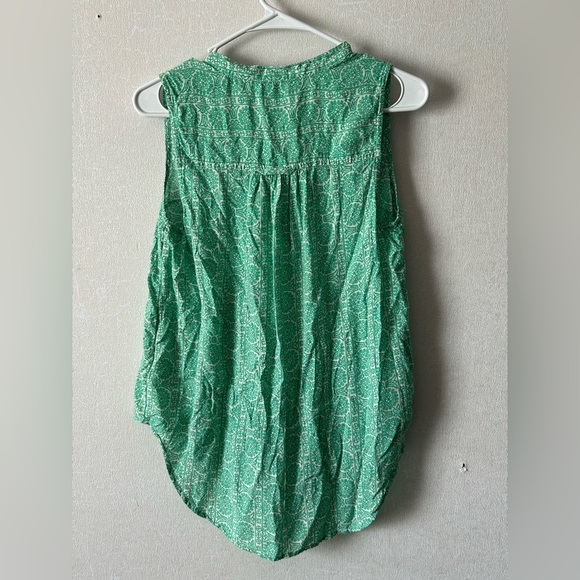 Anthropologie |Green Button-Down Blouse | Size small - Picture 5 of 5